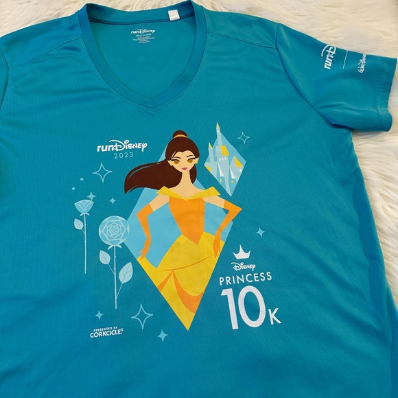 RunDisney Princess 10K & 5K Run T-Shirts - Green, Purple, Blue - Bundle Set of 3 - Picture 4 of 15